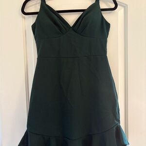 Elegant Dark Green Dress